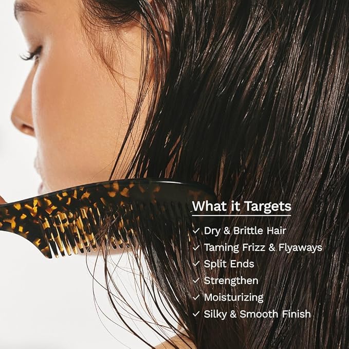 HARUHARU wonder Black Bamboo Frizz-free hair oil, Lightweight Texture with Argan Oil, Smooths Frizz, Adds Shine, Soft Finish, For All Hair Types, Styling & Finishing, 2.70 fl.oz