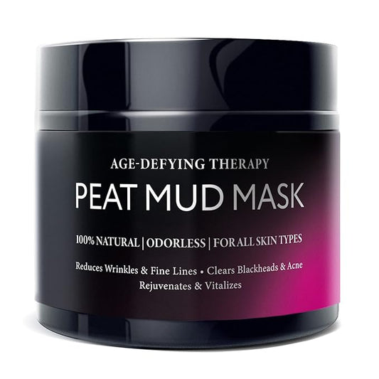 Sphagnum Botanicals Natural Anti Wrinkle Face Mask - 100% Healing Peat Mud Therapy, Hydrating and Deep Cleansing Facial Moisturizer, Collagen Boosting Skin Care Solution For Men & Women, 5 oz