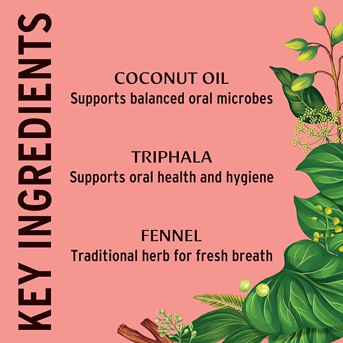 Banyan Botanicals Cinnamon Daily Swish – Organic Ayurvedic Pulling Oil with Coconut Oil – Mouthwash for Fresh Breath and Sparkling Oral Health* – 8 oz – Non GMO Sustainably Sourced Vegan