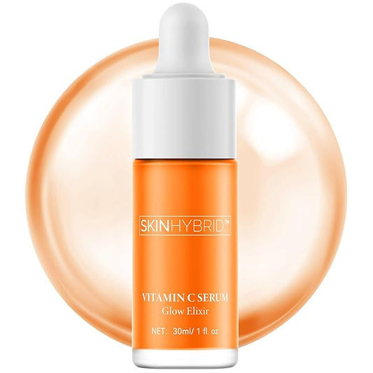Glow Elixir | Advanced Vitamin C Serum for Face | Dark Spot Corrector with Niacinamide & Astaxanthin | Glass Skin & Brightening Serum for Even Skin Tone | Vitamin C for Face (30ml /1 Fl oz)