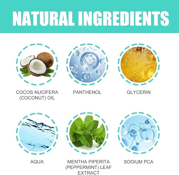 Spearmint Oil Pulling Mouthwash – Cold-Pressed Coconut Oil for Teeth Whitening, Fresh Breath & Oral Detox, 8oz