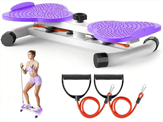 Ab Twister Board,300 lbs Capacity,Slim Waist and Core Ab Exercise,Foot Massage Design,Noiseless Home Gym Exercise