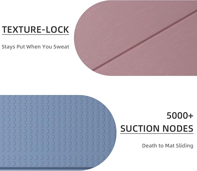 Foldable Yoga Mat, 0.32 inches Thick, SGS Certified, Non Slip, 71 x 24 inches, Foldable for Travel, Pilates, Camping, Environmental Sports Mat, Odorless TPE Material