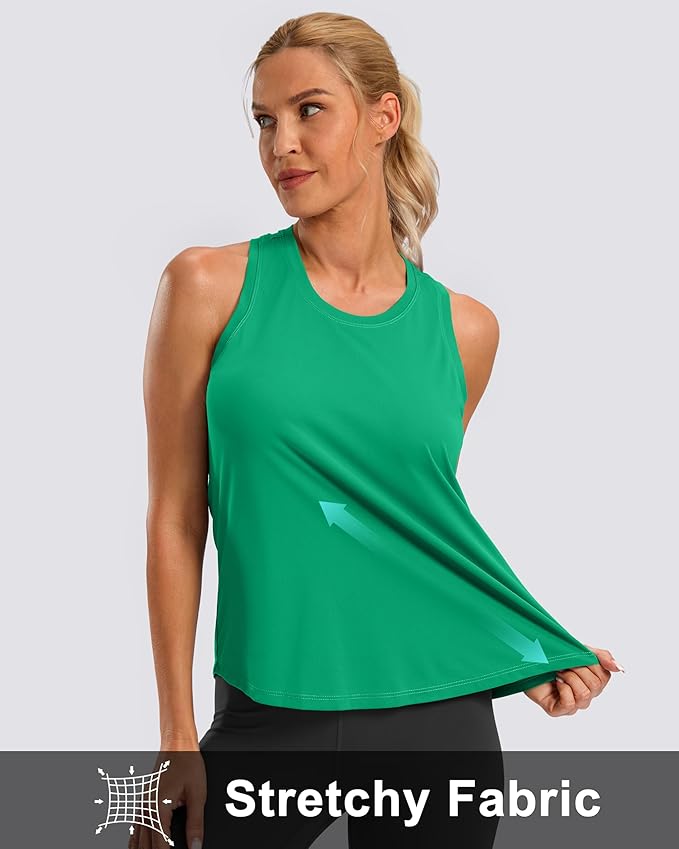 G Gradual Women's Workout Tank Tops Racerback Athletic Yoga Tops Loose Fit Sleeveless Running Gym Sports Shirts for Women
