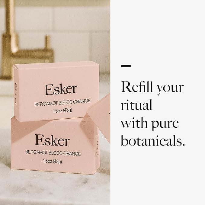 ESKER - Aromatic Shower Steamer Refill Pack | Vegan, Cruelty-Free, Clean Beauty (6 Bergamot Blood Orange, NO Holder)
