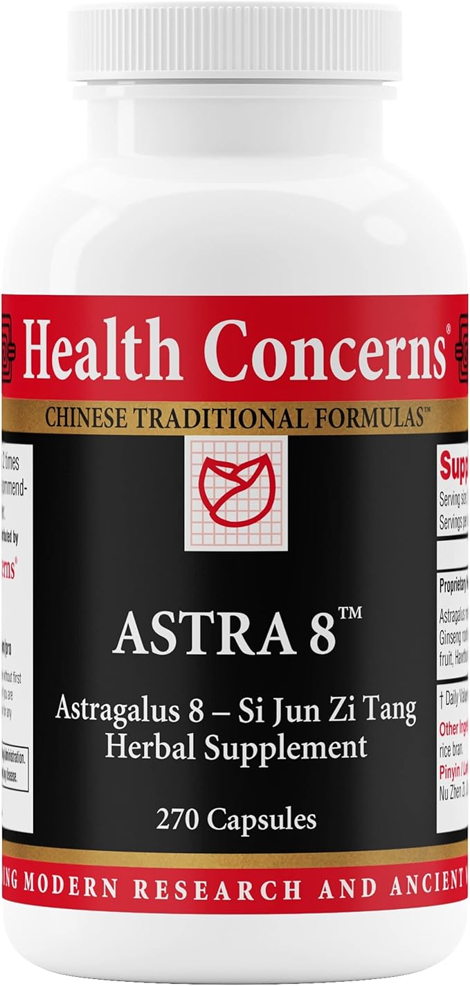 Health Concerns Astra 8 – Immune System Support & Fatigue Help – Energy Boost Supplement – Adaptogenic Herbal Blend with Astragalus & Ginseng – Chinese Herbal Supplements – 270 Capsules