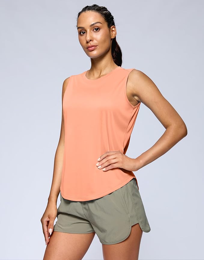 G Gradual Women's Workout Tank Tops Lightweight Sleeveless High Neck Athletic Shirts for Running Gym Tennis Pickleball