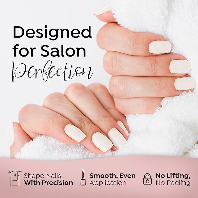 Tones Pro Acrylic Nail Powder, Sparkling Bright White (Opaque Off-White), (1.5 Fl Oz) - Long-Lasting & Non-Yellowing Polymer for Salon Quality Nail Extensions & 3D Art