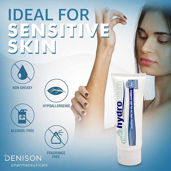 Dry Skin Cream - Hydrating Moisturizer for Sensitive & Extra Dry, Nourishing Body Lotion for Men & Women - 2oz