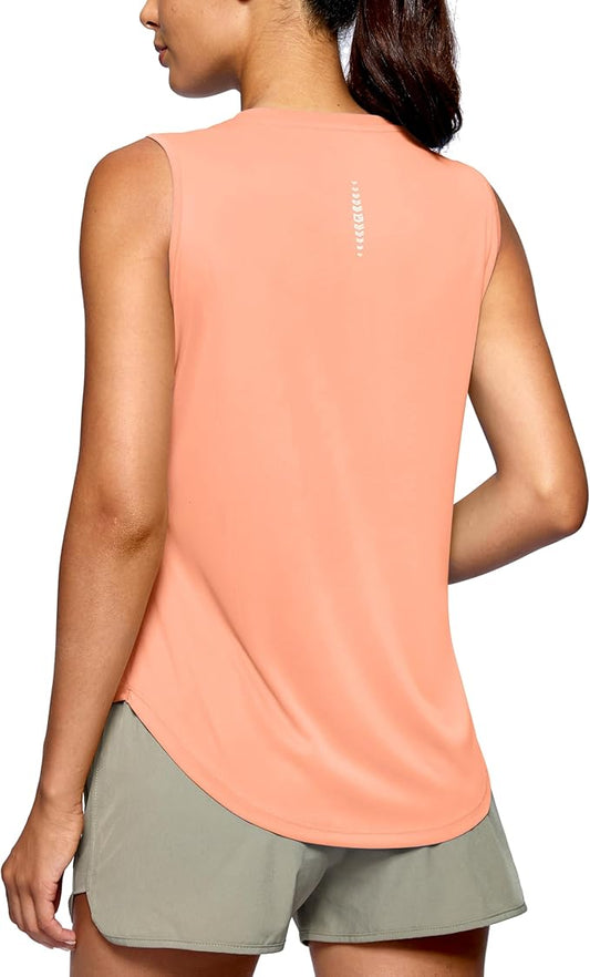 G Gradual Women's Workout Tank Tops Lightweight Sleeveless High Neck Athletic Shirts for Running Gym Tennis Pickleball