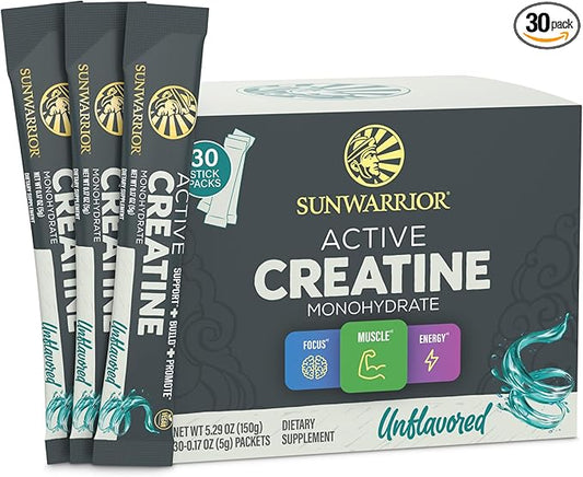 Creatine Monohydrate Powder Micronized PreWorkout Recovery Supplement | Support Muscle Building Strength Training Cognition | Vegan & Keto Friendly Easily Mixes Pop Box 30 Servings, Unflavored 5g each