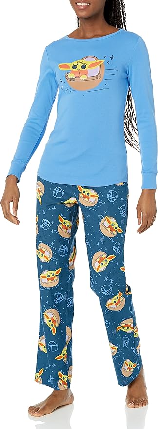 Amazon Essentials Disney | Marvel | Star Wars Women's Flannel Pajama Sleep Sets