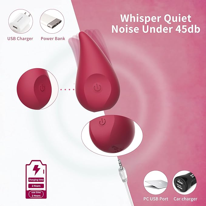 Mini Portable Facial & Eye Skin Care Tools - Skin Activated Handheld Cordless Vibration Massager,for Relieving Dark Circles,Eye Bags,and Fine Lines,Improves Facial Skin Laxity and Aging - Red