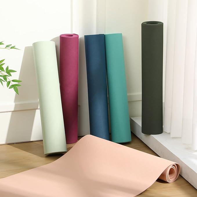 Timgle 6 Pack Yoga Mats Bulk Non Slip Exercise Yoga Mat Thick Anti Slip Tear Resistant Sports Gym for Fitness Stretching Home Workout and Studio