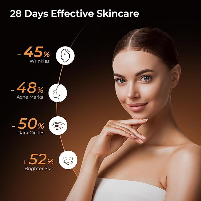 Red Light Therapy for Face Mask 460 LED with Anti-aging 4 Modes, 5000mAh Rechargeable Remote - Face Light Therapy Mask, Curved Soft Led Face Mask Makes Skin Glowing