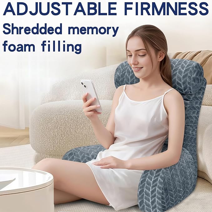 Back Pillow for Bed Sitting Up, Reading Pillow, Extra Large Arm Pillows for Adults for Back Support,Bed Pillow for Sitting up for Watching TV/Gaming/Relaxing