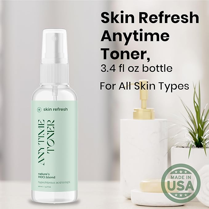 Good Salt Living Skin Refresh Anytime Skin Toner for All Skin Types, Made in The USA, 3.4 Ounce Bottle