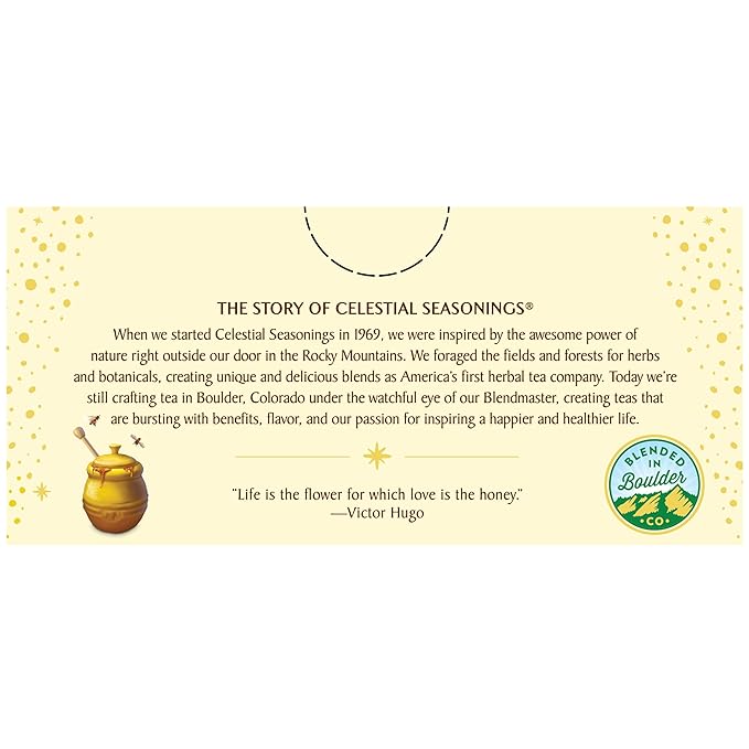 Celestial Seasonings Sleepytime Herbal Tea, Honey, Caffeine Free Sleep Tea, 20 Tea Bags Per Box (Pack of 6)