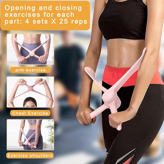 Arm Workout Equipment for Women - Back Fat Slimmer, Chest and Upper Shoulder Strengthener, Work From Home Fitness