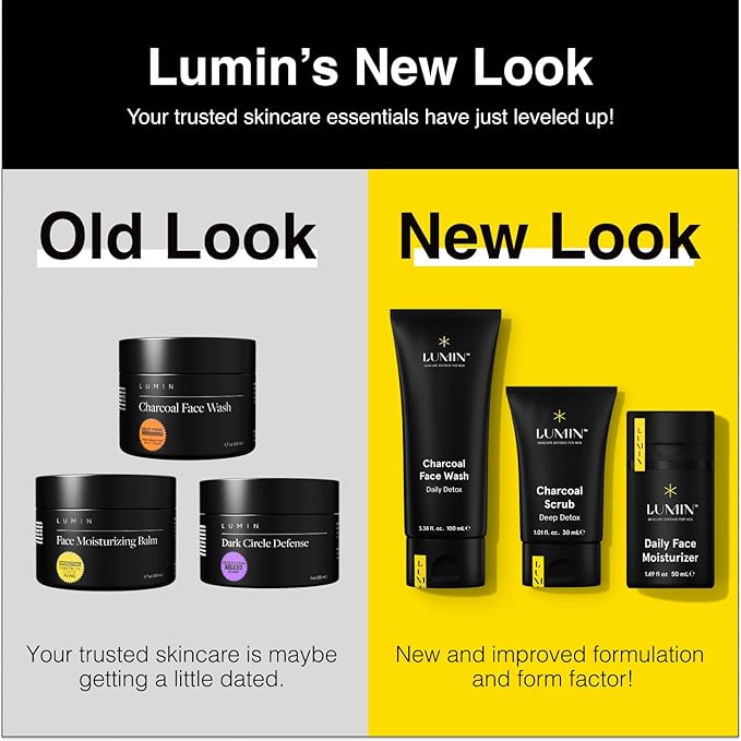 Lumin - Daily Face Moisturizer for Men - with niacinamide, Mens Face Lotion, Mens Skin Care, Ideal for normal & combination skin, 50ml, 1-Pack