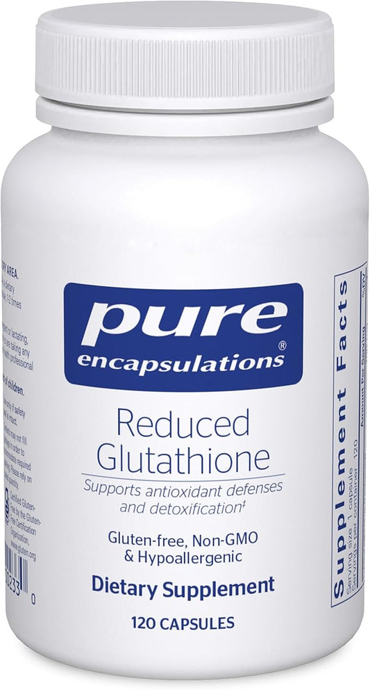 Pure Encapsulations Reduced Glutathione | Hypoallergenic Antioxidant Supplement to Support Liver and Cell Health* | 120 Capsules