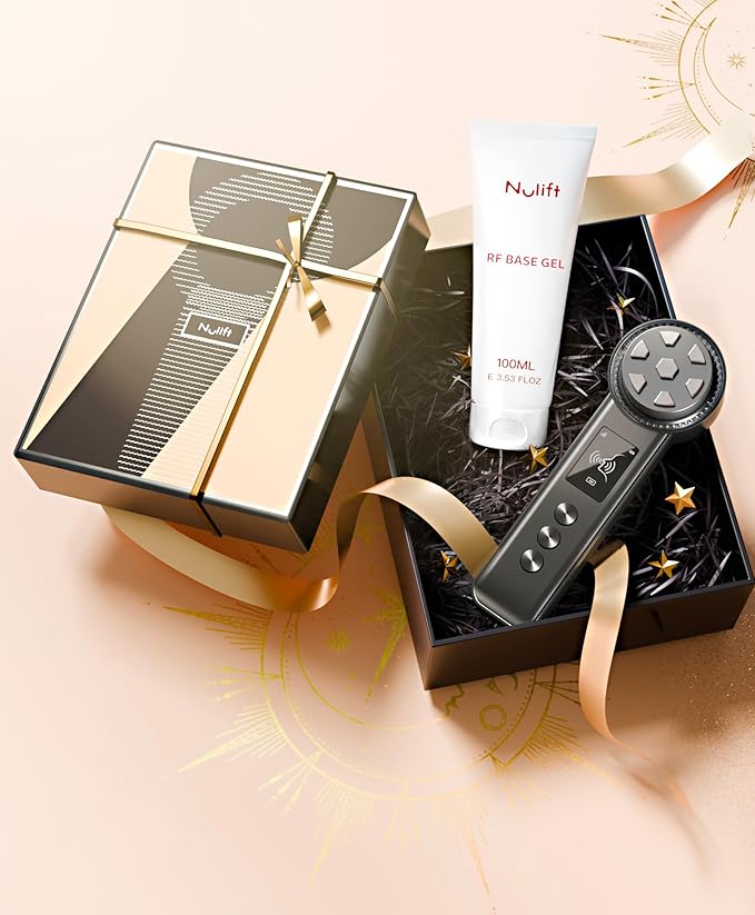 Radio Frequency Skin Tightening Device | 6 in 1 Home RF Face Beauty Device | Professional Facial Skin Tightening | Lifting | Wrinkle Reducing | Anti Aging | Depuff | Increase Absorption(with Gel)