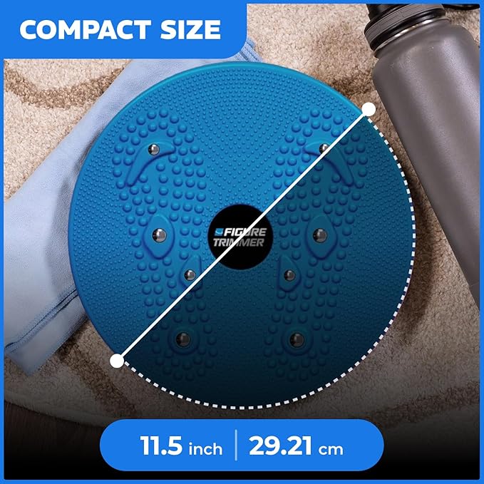 Daiwa Felicity Figure Trimmer Ab Twister Board - Waist Twister Machine for Core & Abs Exercise - Waist Twisting Fitness Tool, Dizzy Disc Twist Board for Slimming Workout & Reflexology