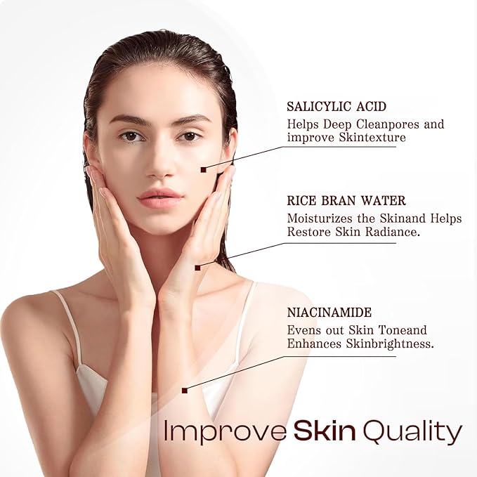 Black and White Rice Peeling Ampoule，2025 New Soft Exfoliating Face and Body Scrub，Black and White Rice Exfoliant for All Skin (White+Black, 3.38 Fl Oz (Pack of 1))