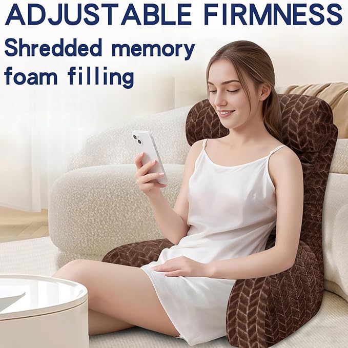 Back Pillow for Bed Sitting Up, Reading Pillow, Extra Large Arm Pillows for Adults for Back Support,Bed Pillow for Sitting up for Watching TV/Gaming/Relaxing