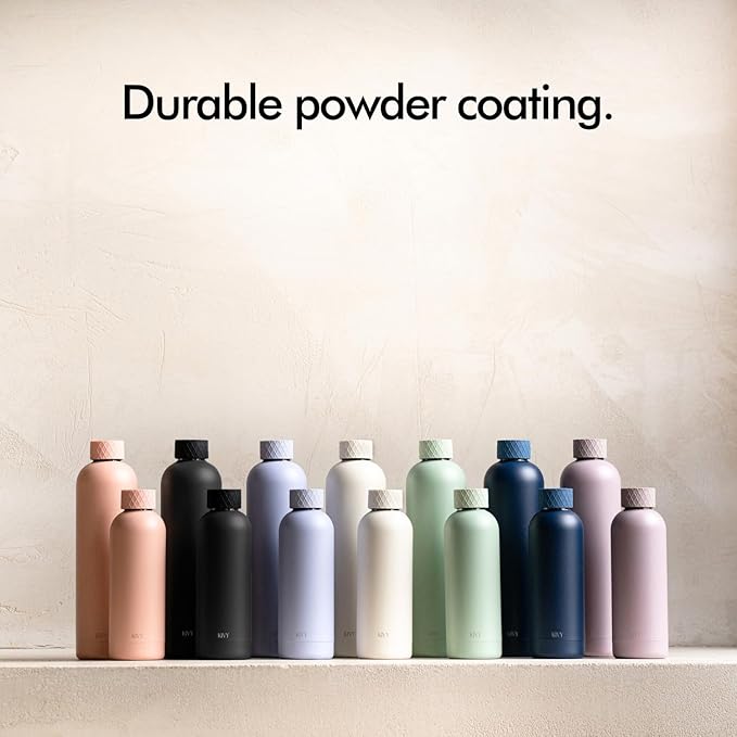 KIVY Insulated Water Bottle 32oz [LEAK PROOF] - Insulated Stainless Steel Water Bottle - Stainless Steel Drinking Water Bottle - Thermo Flask Drinking Bottle - BPA Free Water Bottle