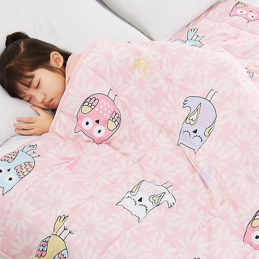 Topcee Weighted Blanket (5 lbs, 36" x 48") Cooling Throw Heavy Blanket for Sleeping Apply to 40-60 lbs, Soft Thick Breathable Blanket with Glass Bead, Easy Care