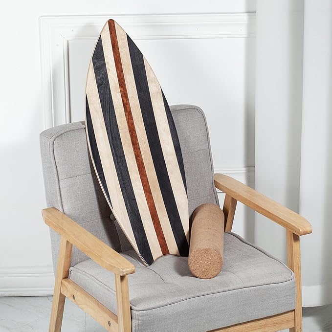 Balance Board Indoor Surfboard Surf Style Home Fitness with Wheel for Exercise, Athletic Training and Board Sports - Fun Workout Equipment For Balance, Stability and Improving Core Strength