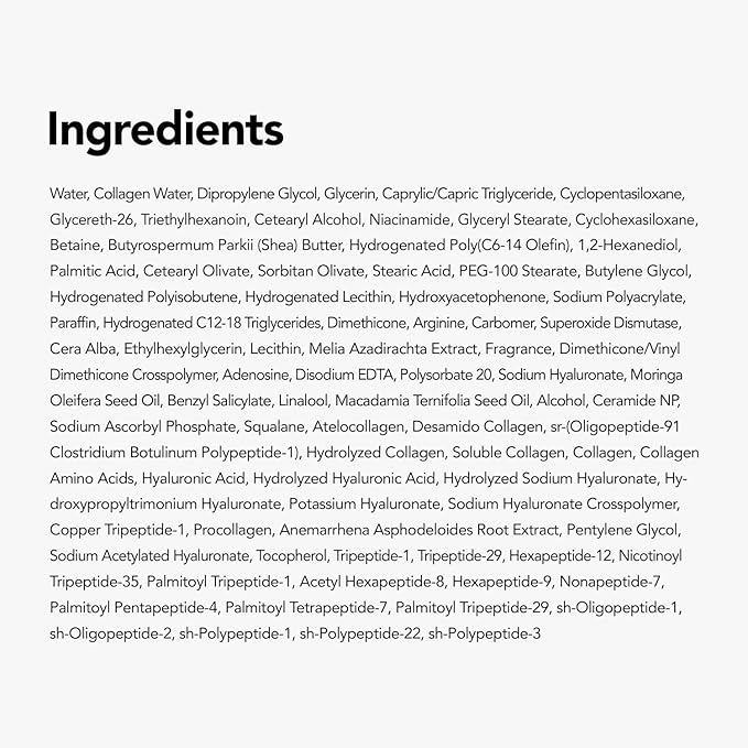 107% Smoother Crow’s Feet & 104% Lifted Skin – Boosts Elasticity & Moisture – Firms & Restores Radiance with 10% Collagen Water & Hyaluronic Acid – Korean Skincare Best Collagen Cream