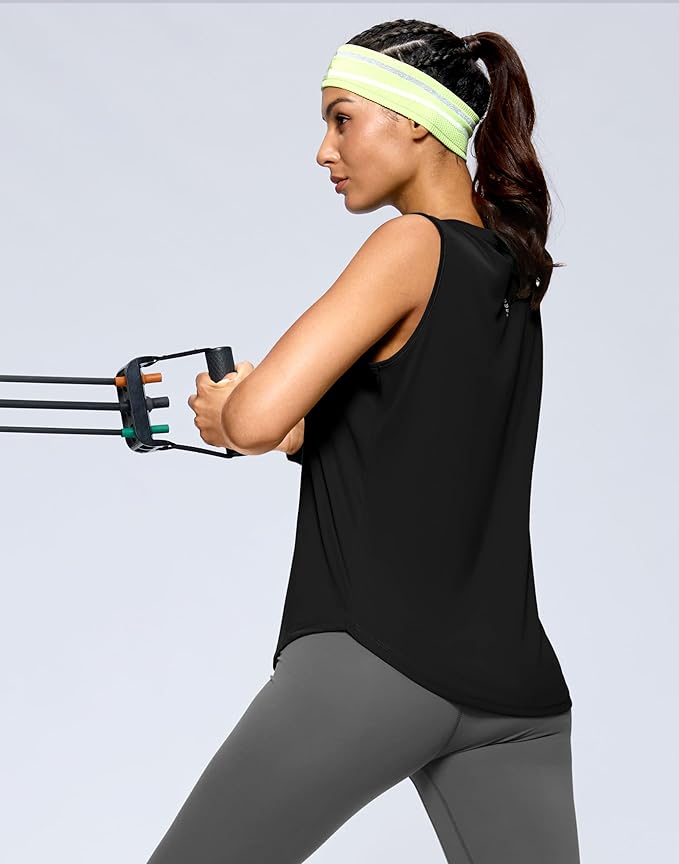 G Gradual Women's Workout Tank Tops Lightweight Sleeveless High Neck Athletic Shirts for Running Gym Tennis Pickleball