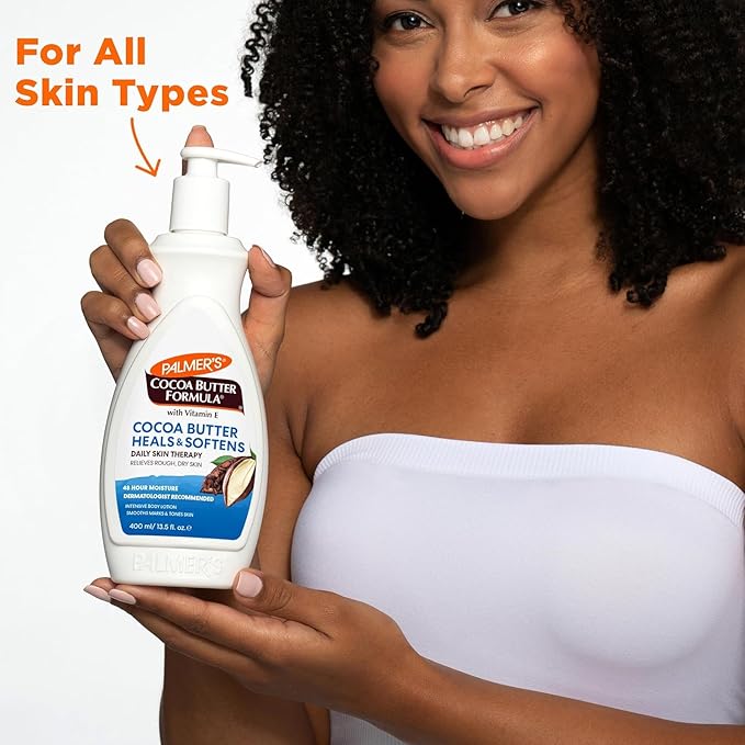 Palmer's Cocoa Butter Formula Daily Skin Therapy Cocoa Butter Body Lotion for Dry Skin, Hand & Body Conditioner, Pump Bottle,13.5 Oz (Pack of 3)