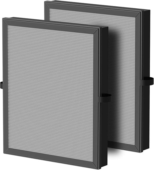 iSingo 2 Pack MK-04 Smoke Removal Replacement for MK-04 Air Purifier, 4-in-1 HEPA Filter with Activated Carbon Mix, Cleans Ash for Smoke, Odors, and VOCs,(Enhanced Smoke Rem-oval Version)