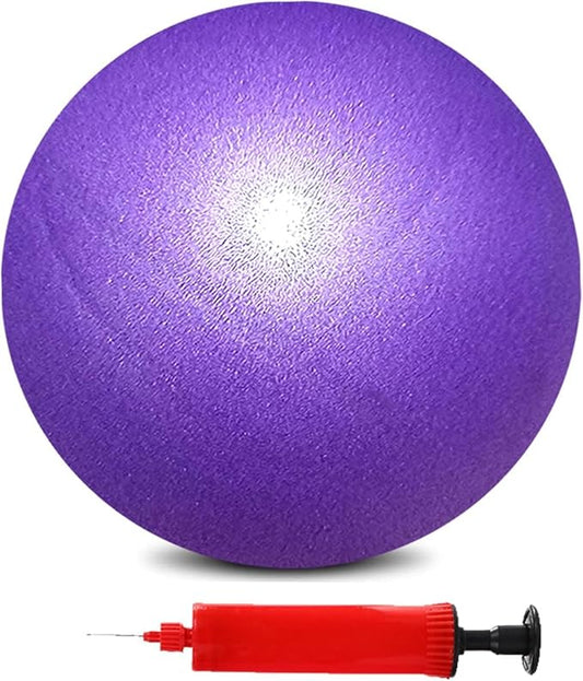 Mini Pilates Exercise Yoga Ball, 6 Inch Small Inflatable Exercise Yoga Ball,Core Training and Physical Therapy Equipment, with Pump