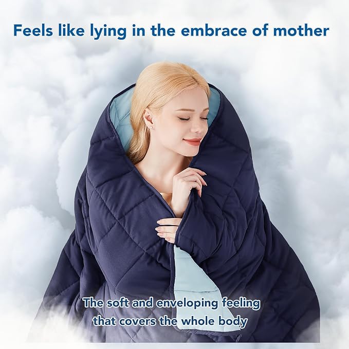 Topcee Weighted Blanket for Adults (20 lbs, 60" x 80") Queen Size Soft Cooling Heavy Blanket Sleeping, Apply to 190-210 lbs Body, Thick Breathable Blanket with Glass Bead, Easy Care