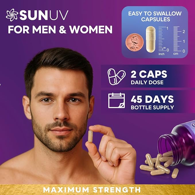 SUNUV Biotin 10000mcg with Collagen & Keratin - 80000mcg Hair Growth Vitamins for Women & Men,Skin & Nails Support - Hyaluronic Acid & Vitamins B1,B2,B3,B5,B6,B9,B12 -Made in USA-90 Capsules