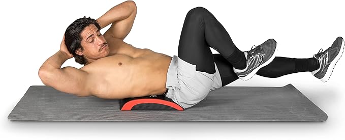 ProsourceFit Abdominal AB Mat 15" x 12" High Density Core Trainer, Black/Yellow