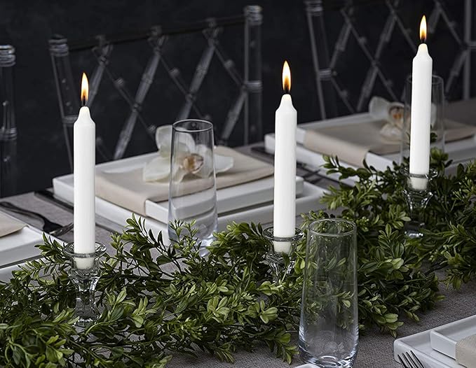 BOLSIUS White Household Candles 7 Inch Dinner Candlesticks - 45 Count Bulk Pack - 6+ Hours Clean Burning - Premium European Quality - Shabbat Candles - No Palm Oil - 0% Animal Fat - Emergency Candle