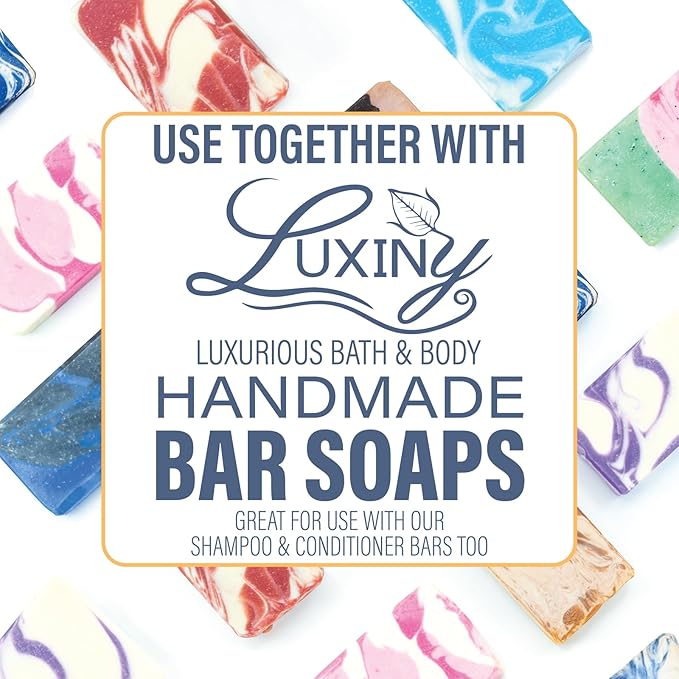 Soap Savers for Bar Soap/ShampooConditioner Bars, Made in USA by Luxiny | Lifts Bars in Soap Dishes & Shower Soap Holders | Handmade Soap Lasts Longer | Bars Dry Between uses (Black Bear)