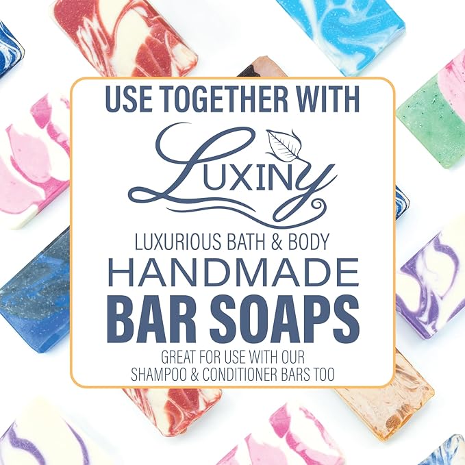 Soap Savers for Bar Soap/ShampooConditioner Bars, Made in USA by Luxiny | Lifts Bars in Soap Dishes & Shower Soap Holders | Handmade Soap Lasts Longer | Bars Dry Between uses (Yellow Duck)