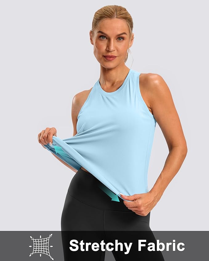 G Gradual Women's Workout Tank Tops Racerback Athletic Yoga Tops Loose Fit Sleeveless Running Gym Sports Shirts for Women