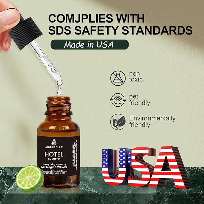 Luxury Diffuser Oil – Uplifting Citrus, Soft Florals & Warm Wood Aromatherapy Premium Fragrance Oil for Ultrasonic and Waterless Diffusers 1‑Pack (1 × 1.02 fl oz)-“24K Magic” Scent