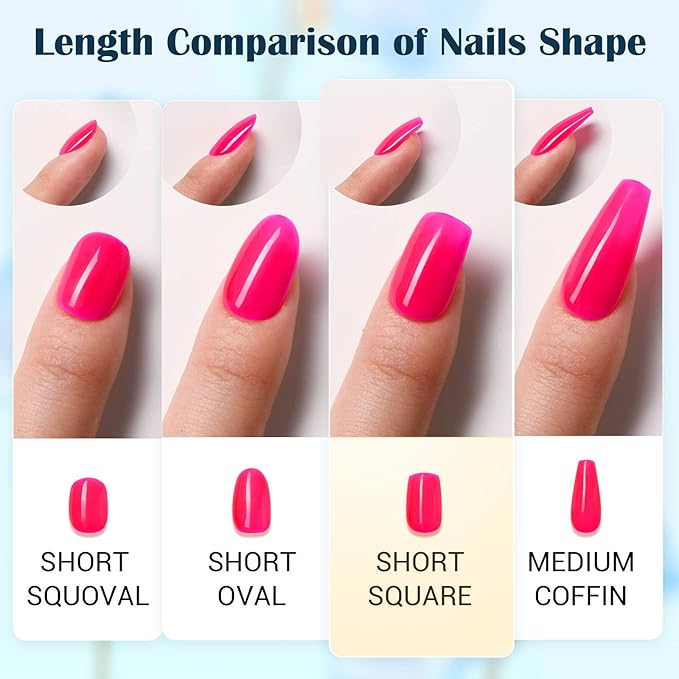 GLAMERMAID Matte Floral Press on Nails Medium Square, Y2K Pink Dull Polish Gel False Nals with Flower Design, Natural Glue on Nails Kit for Women, Neutral Reusable Stick on Acrylic Fake Nails Manicure