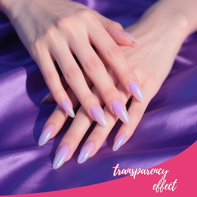 Artdone Blue Aurora Chrome Nail Powder, Iridescent Unicorn Powder Metallic Mirror Effect Pigment Pearlescent Mermaid Pearl Glitter Dust Kit, Nail Art Decoration, Resin Craft