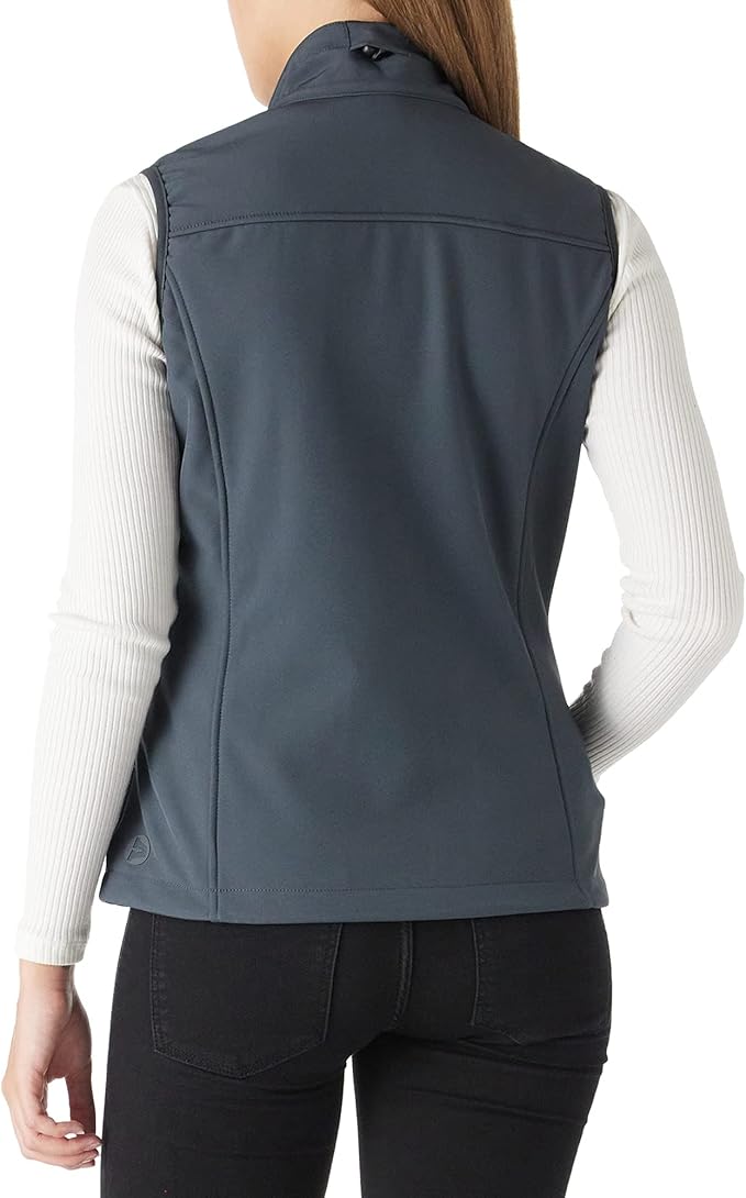 Outdoor Ventures Women's Lightweight Softshell Vest Windproof Fleece Lined Zip Up Sleeveless Jacket for Running Hiking Golf