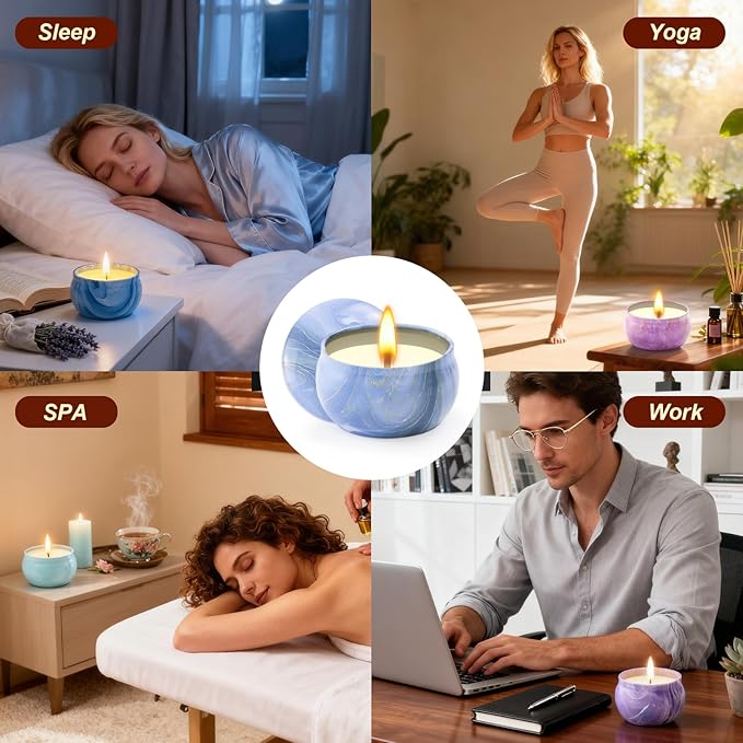 Scented Candles Gift Set, Candles for Home Scented 12 Pack, Soy Wax Aromatherapy Candle Set, 300 Hour Long Lasting, Birthday Gifts for Women Best Friends Sister Colleague