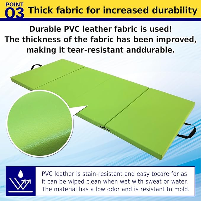 Gymnastics Mat Folding Stretch Mats 71"x31"x2" Exercise Muscle Training Children Play Horizontal Bar Mat Yoga Sports Soundproof Home Use